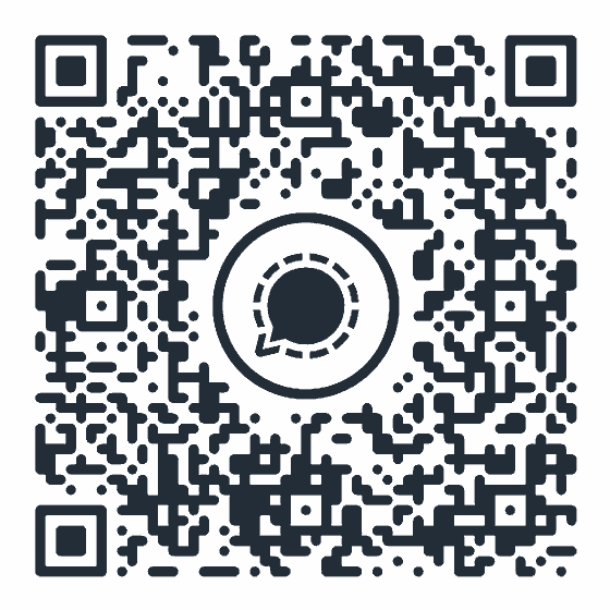Signal QR code — scan to message bhpascal.99